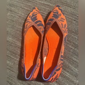 Rothy's The Point flats in the "Sunset Floral" pattern